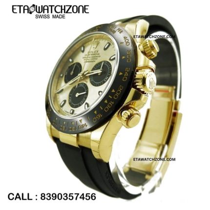 Rolex-Daytona-Cosmograph-Gold-Oysterflex-Strap-Swiss-Watch