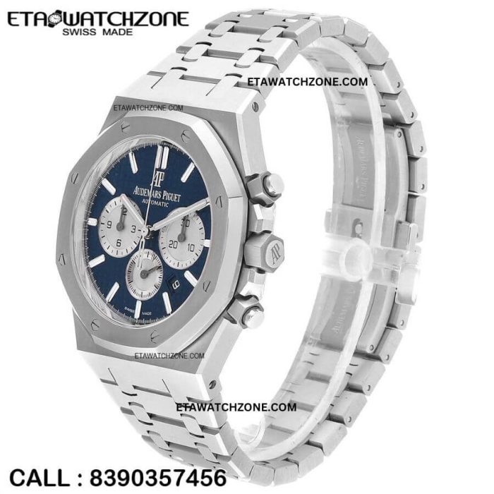 audemars-piguet-royal-oak-chronograph-stainless-steel-blue-dial-watch