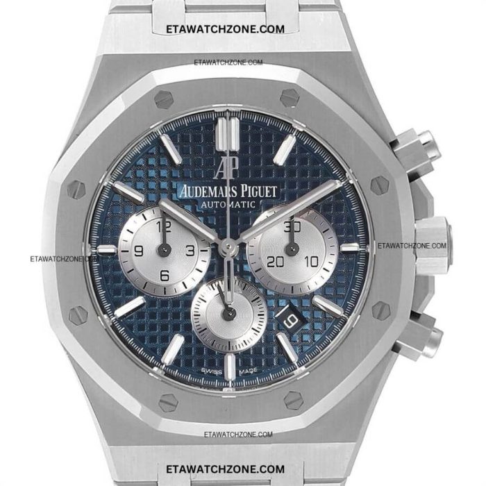 audemars-piguet-royal-oak-chronograph-stainless-steel-blue-dial-watch