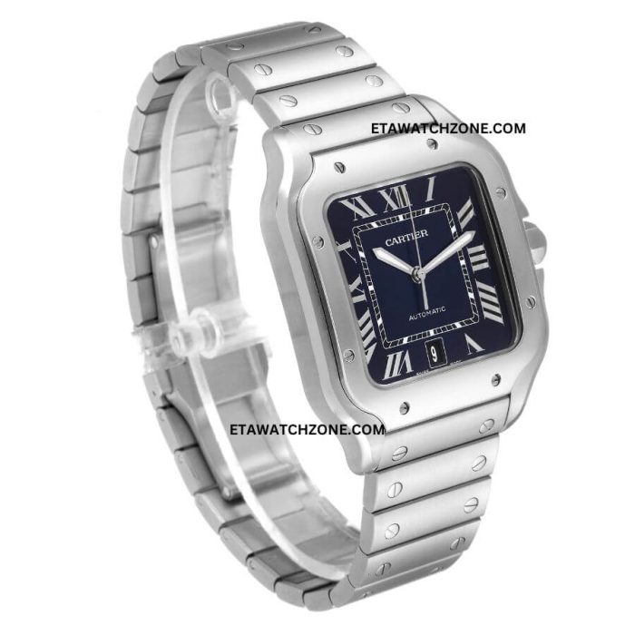 cartier-santos-blue-dial-solid-stainless-steel-ETA-watch