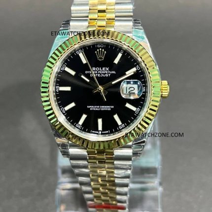 rolex-datejust-dual-tone-black-dial-men-watch