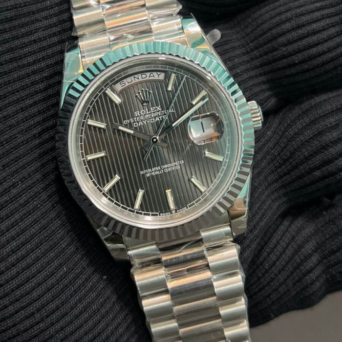 rolex-daydate-black-dial-steel-watch