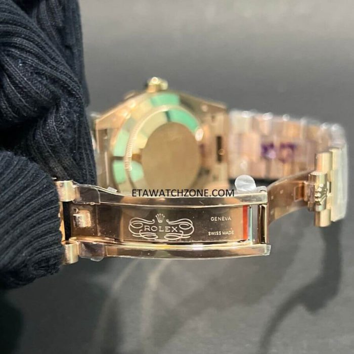 rolex-daydate-green-rosegold-men-watch