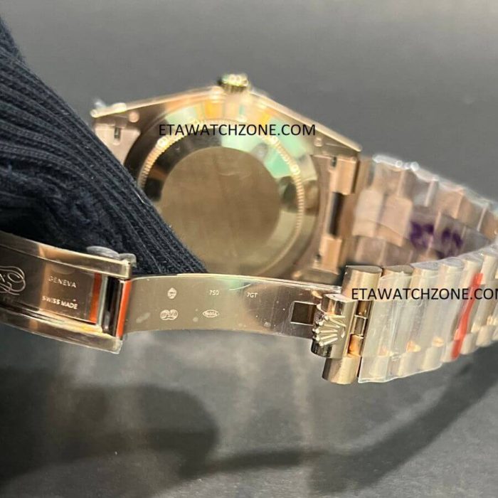 rolex-daydate-green-rosegold-men-watch