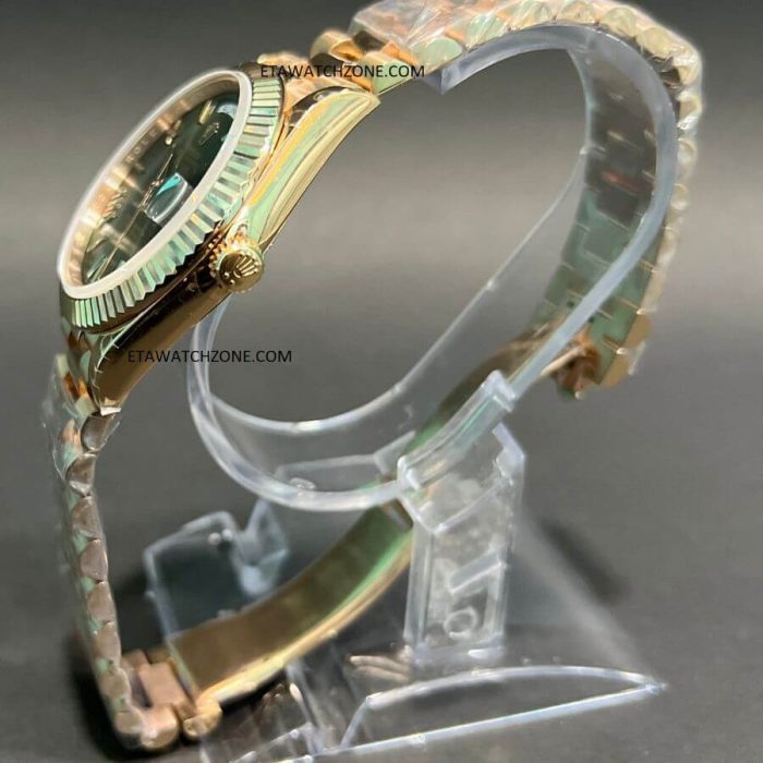 rolex-daydate-green-rosegold-men-watch