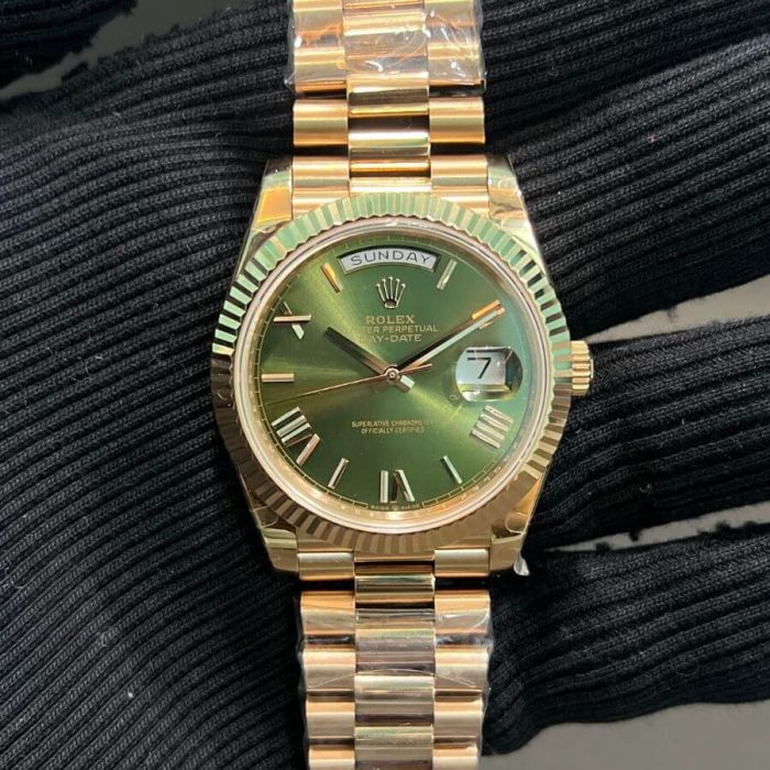 rolex-daydate-green-rosegold-men-watch