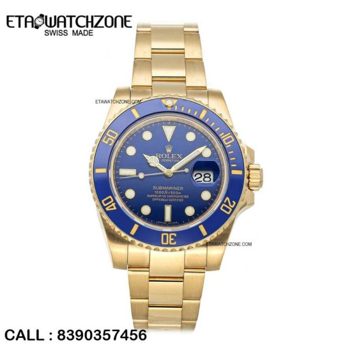 rolex-submariner-blue-dial-gold-watch