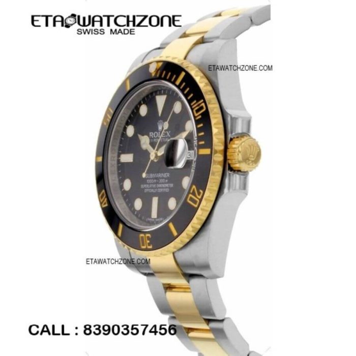 rolex-submariner-dual-tone-black-dial-watch