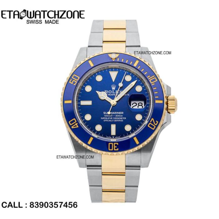 rolex-submariner-dual-tone-blue-dial-watch