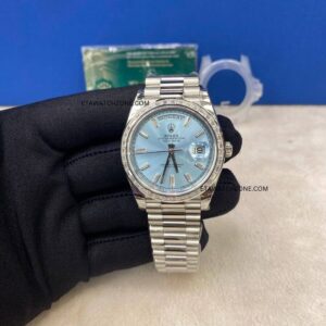 Rolex Day Date Ice Blue Diamond Swiss SuperClone Watch
