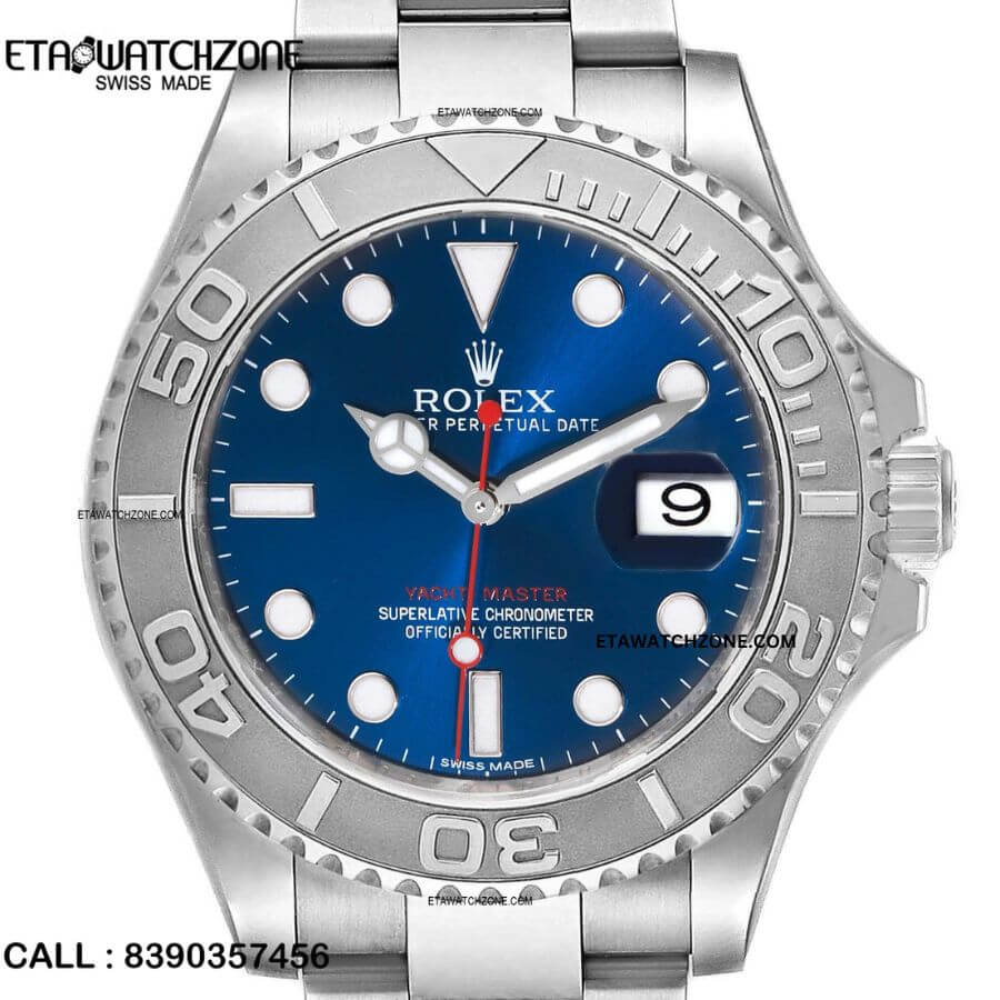 Rolex Yatch Master Blue Dial Swiss SuperClone Watch - Image 4